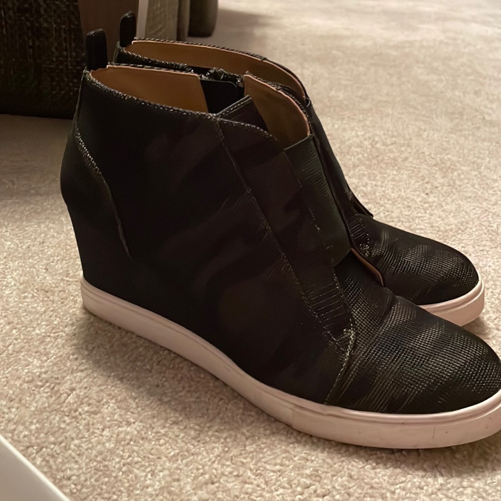 Paolo wedge sneakers camo